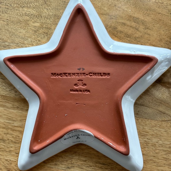 MacKenzie Childs royal check star plate - Picture 2 of 3